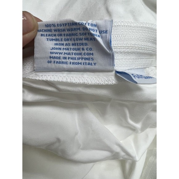 Matouk Cosmo Full/Queen Duvet Cover Cotton Percale Embroidered - Picture 5 of 5